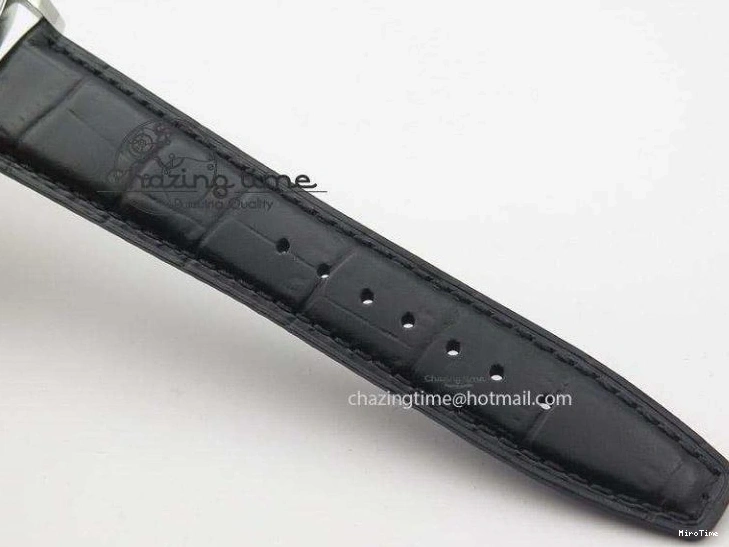 MIROTIME 0324 Portuguese IW545407 Black Dial ZF 1:1 Best Edition On Dark Blue Leather Strap DailyWear 7337